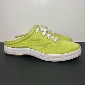 Womens KEDS Micro Stretch Lime Green Slip On Shoes / Size 6.5